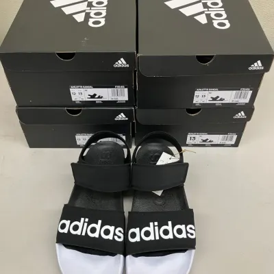 4 New Pairs of Men's Size 12-13 (Women's 13) Adidas Sandals