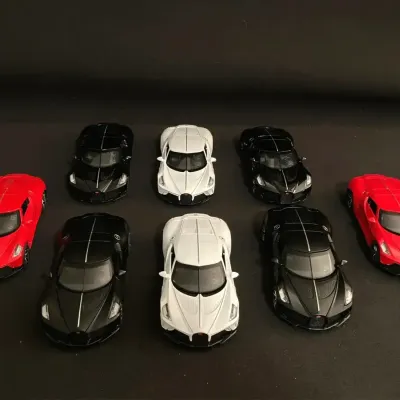 8 Diecast Pull-Back Model Cars