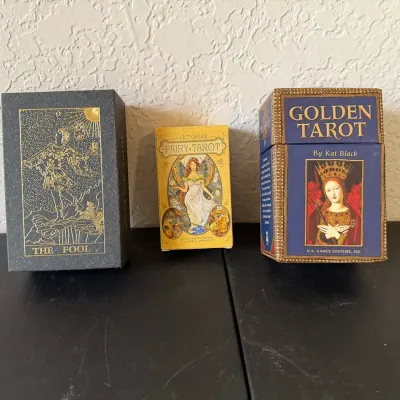 Tarot Cards The Victorian Fairy, Golden Tarot By Kat Black 