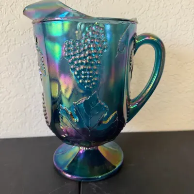 Indiana Glass Pitcher Carnival Grapes 