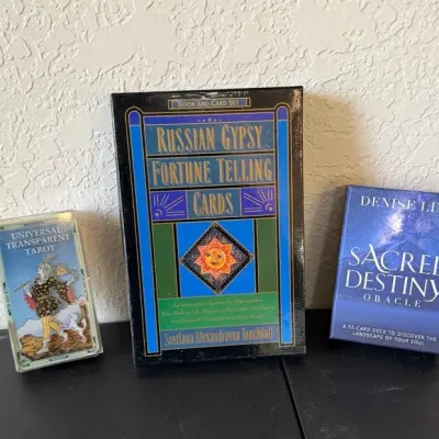 Tarot Cards Russian Gypsy, Universal Transparent, Sacred Destiny Oracle Cards 