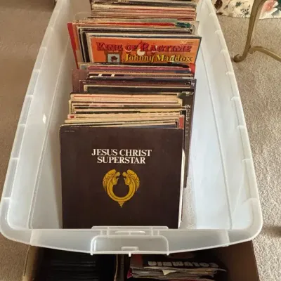 Assorted Record Albums 1950-1970s, 45’s
