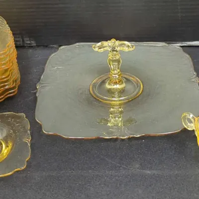 Heisey Empress Yellow Depression Glass