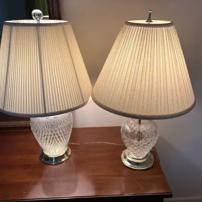 Glass Table Lamps (2)