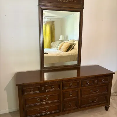 Thomasville French Provincial Dresser & Mirror