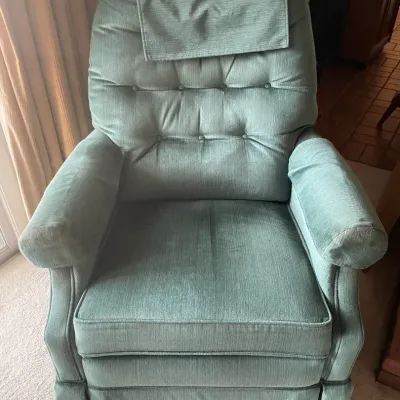 Blue-Green La-Z-Boy Rocking Recliner