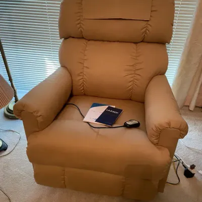 La-Z-Boy Beige Colored Rocking Massage Recliner