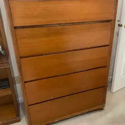 Midcentury Solid Walnut Chest of Drawers