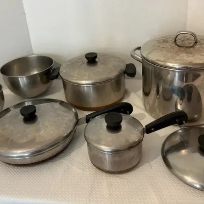 Revere Ware Pots, Pans, Bowls
