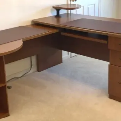 Sauder 2-Piece Desk with Two Desk Pads
