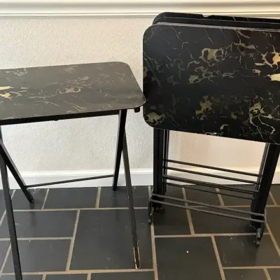 Artex Green TV Tray Set