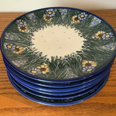 Wildflower Meadow Polish Pottery 10.25" Plates 