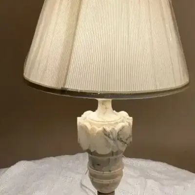 26” Tall Alabaster Lamp
