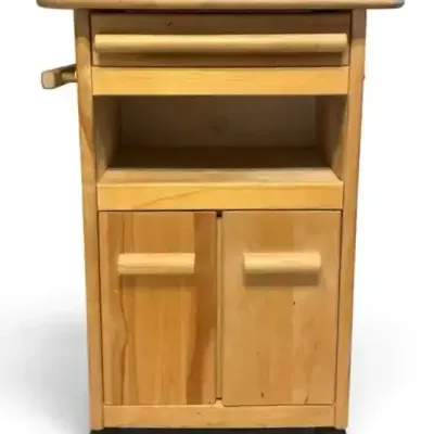 Wood Rolling Kitchen Butcher Block