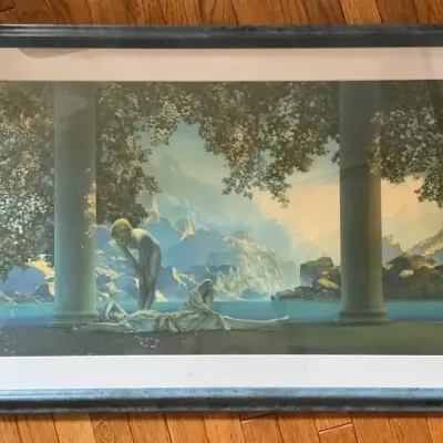 Maxfield Parrish Daybreak Print 24.25"h x 36.5"w