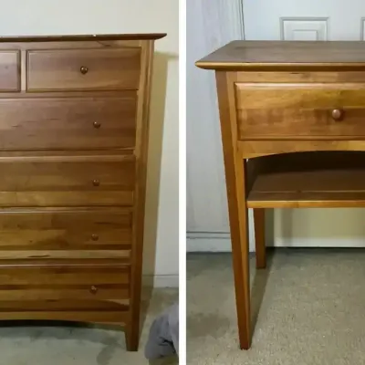 Richardson Brothers Company Wood Dresser & Nightstand