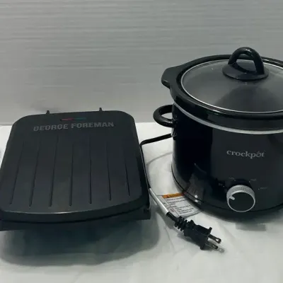 Mini Crock Pot And George Foreman Grill