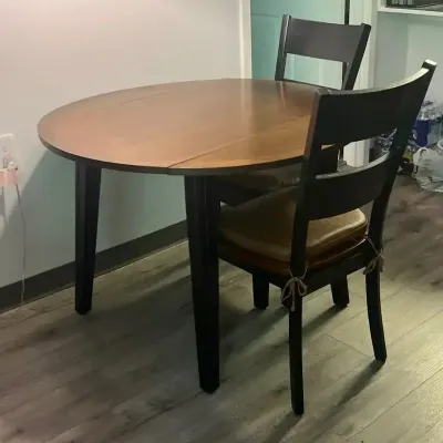 Breakfast Table & Two Chairs (3)