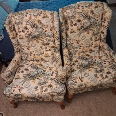 Upholstered Arm Chairs (2)