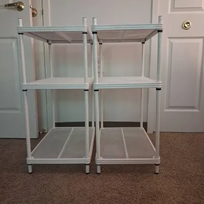 Short Metal Mesh Shelves (2)