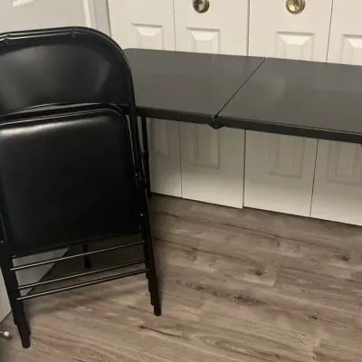Folding Table And Chairs (3)