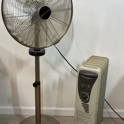 Bionaire Pedestal Fan and Pelonis Oil Filled Radiator Heater