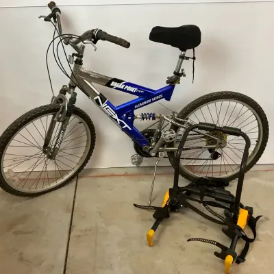 Next Break Point 26” Mountain Bike & Bike Rack