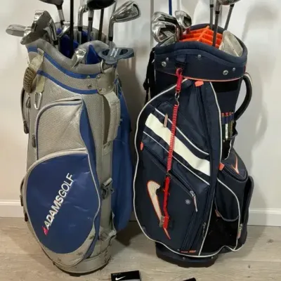 Adams Golf Clubs And King Cobra with Bags & Nike Golf Gloves