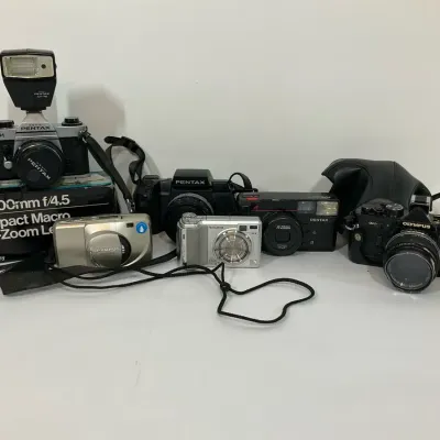 Pentax, Olympus & Fujifilm Cameras with Accessories