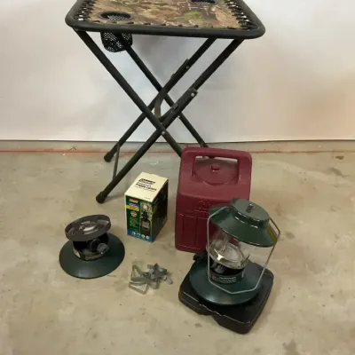 Coleman Camping Gear with Folding Table