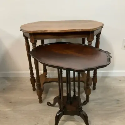 Two Wood Accent Tables