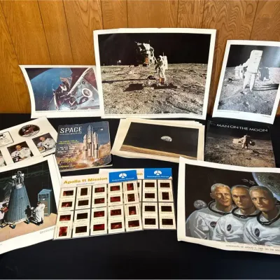 Apollo 11 Moon Landing / NASA Space Exploration Photos, Slides & Memorabilia Collection