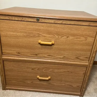 2-Drawer Lateral File Cabinet / Filing Cabinet / Office Storage - 32” W X 20” D X 29” H