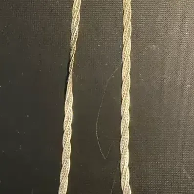 Multi-Strand / Braided Chain Necklace Marked 925
