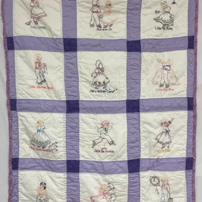 Handmade Nursery Rhyme Quilt