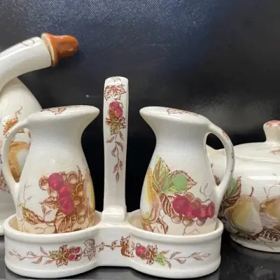 Vintage “Nasco” Fruit Arbor Condiment Servers