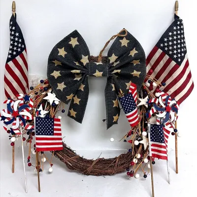 Patriotic Grapevine Wreath Decor