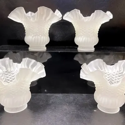 Vintage Frosted Glass Shades