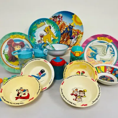 Children’s Nostalgic “Disney” “Kellogg” and More Dishes