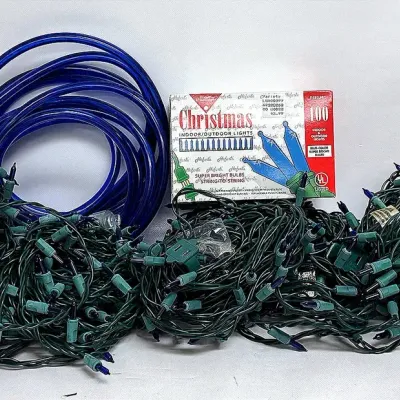 Blue Christmas Lights 