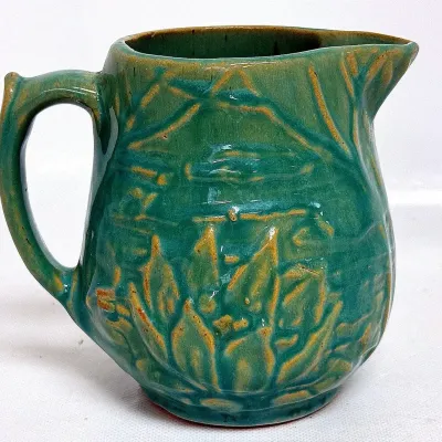 1930s "McCoy" Lily Pad Pottery Pitcher