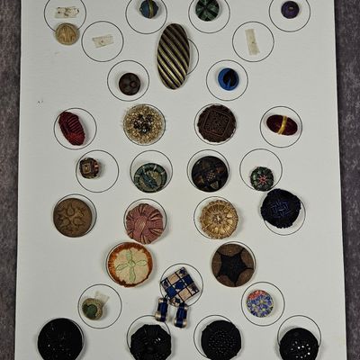 A Collection of Antique and Vintage Fabric and Passementerie Buttons