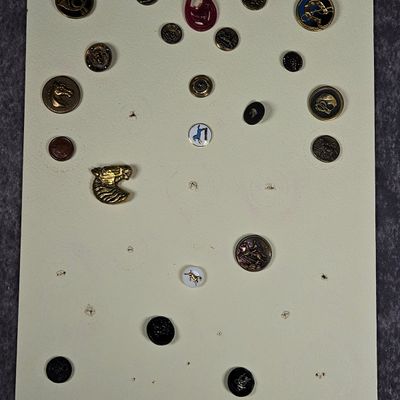 An Assortment of Vintage Equestrian and Pictorial Buttons