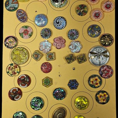 Sale Photo Thumbnail #230: A Collection of Approximately 45 Vintage and Antique Decorative Buttons