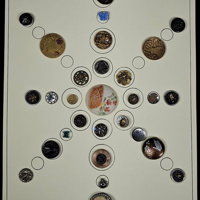 An Assortment of Antique and Vintage Insect and Nature Themed Buttons