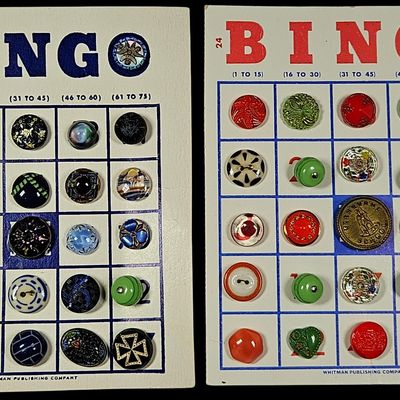 Sale Photo Thumbnail #275: Two Whitman Publishing Company Bingo Button Cards