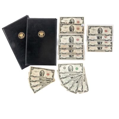 Sale Photo Thumbnail #6: 1923-2003 $2 Federal Reserve & US Note Bills