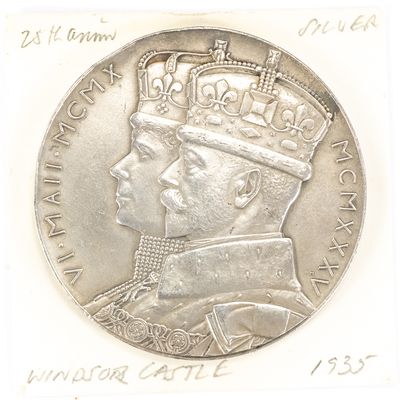 Sale Photo Thumbnail #27: 1935 Stet Fortuna Domus 85g Sterling Silver Medal