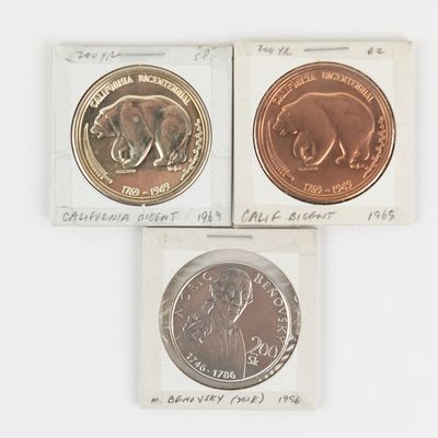 Sale Photo Thumbnail #21: 1969 California Bicentennial Proof Silver &Bronze+