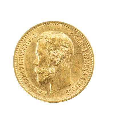 Sale Photo Thumbnail #30: 1902 Nicholas II 5 Roubles Russian Gold Coin